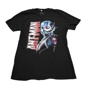 Marvel Ant Man Shirt Womens L Black Crew Neck Short Sleeve Graphic Print Tee